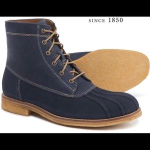 Johnston Murphy Duck Boots Navy Sole 